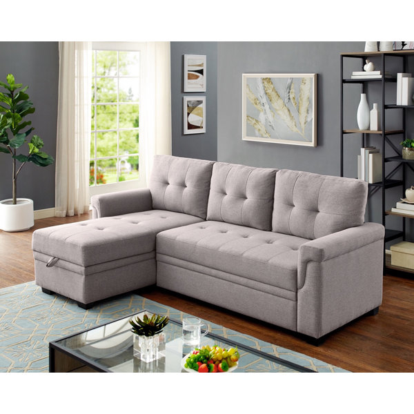 Latitude Run® Awena 84'' Wide Reversible Sleeper Sofa & Chaise & Reviews